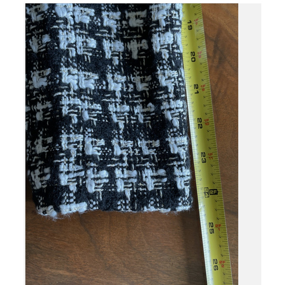 New $98.00 TRUTH BY REPUBLIC Nordstrom Womens 10 Black Tweed Quiet Luxury Blazer - Picture 14 of 16